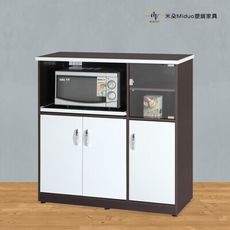 【米朵Miduo】3.3尺四門一拉盤塑鋼電器櫃 櫥櫃 防水塑鋼家具(附插座)