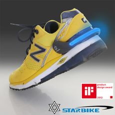 【德國iF產品設計獎】STARBIKE 安全警示運動發光環(藍)