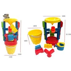 7件套 沙灘玩具 沙漏 鏟沙玩水 沙灘桶套裝 戲水玩具 挖沙工具 玩沙 夏日兒童【CF158112】