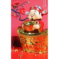 元寶財神爺 音樂財神(附USB線) 新年飾品 招財貓 點頭娃娃 財源廣進【XF6220】