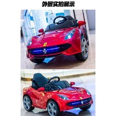 法拉利 造型 兒童電動車 電動汽車 童車 跑車 雙電雙驅 【YF18406】