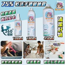 75% 潔用酒精 乾洗液 450ml 酒精噴霧 supermama