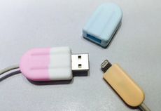 雪糕保護套數據線霜淇淋數據線保護套