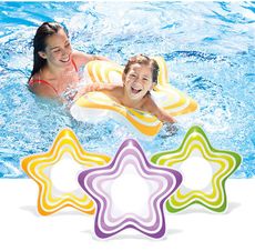兒童水上透明星星安全泳圈*