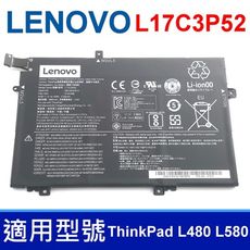 LENOVO L17C3P52 3芯 原廠電池ThinkPad L480 L580 L17L3P52