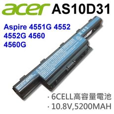 ACER 6芯 AS10D31 高品質 電池 Aspire 4750 4750G 4750Z 475