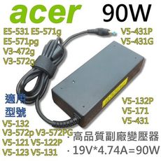 ACER 90W 變壓器 ZQ3 ZR9 E1-471g E1-472g E1-571g E1-57