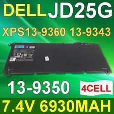 DELL 4芯 JD25G 日系電芯電池 XPS 13-9343 13-9350 13-9360