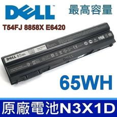 DELL N3X1D 65Wh 6芯 最高容量 原廠電池 T54FJ 8858X E6420