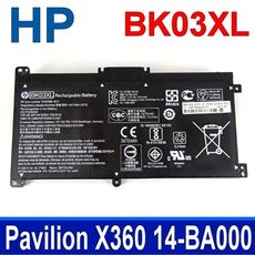 HP BK03XL 3芯 原廠電池 HSTNN-UB7G 14-BAxx Pavilion X360