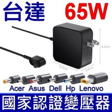 台達電子 Innergie 65W 65U 原廠變壓器 充電器 電源線 Dell Lenovo