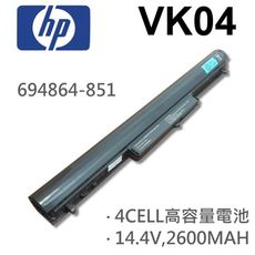 HP 4芯 VK04 日系電芯 電池 694864-851 14-B033TU 14-B023