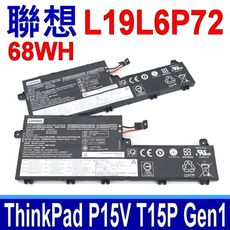 LENOVO  L19L6P72 68Wh 電池 ThinkPad P15V T15P GeN 1