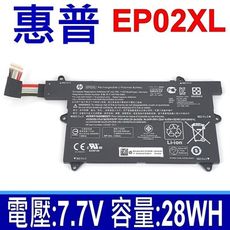 惠普 HP EP02XL 電池 EP02028XL HSTNN-DB9I 7.7V 28WH