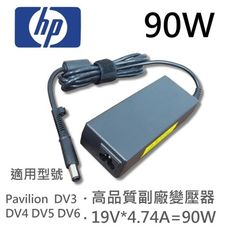 HP 高品質 90W 圓孔針 變壓器 Pavilion DV3 DV4 DV5 DV6