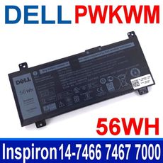 戴爾 PWKWM 原廠電池M6WKR P78G Inspiron 14-7466 7467 7000