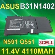 ASUS 華碩 3芯 B31N1402 日系電芯 電池 N591 N591LB Q551LN Q55