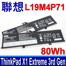 LENOVO 聯想 L19M4P71 電池 ThinkPad X1 Extreme 3rd Gen