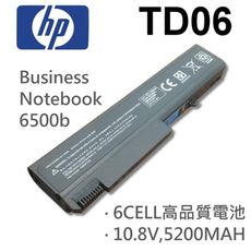 HP 6芯 TD06 日系電芯 電池 Business Notebook 6500b