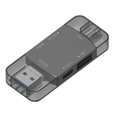 多功能高品質讀卡機 SD TF USB TYPE-C 4合1 兩色任選