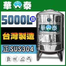 【華泰】WT-R-5000B 圓底水塔 | 5000L | 5.0噸 | 正SUS304不鏽鋼