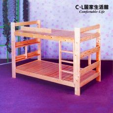 【C.L居家生活館】松木雙層床(合板床板)//台灣製造