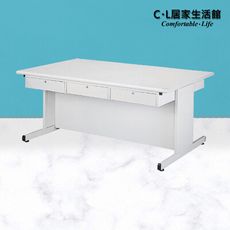 【C.L居家生活館】Y66-2 3x6尺業務桌(附六抽屜)洽談桌/辦公桌/會議桌/書桌