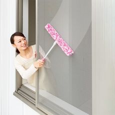 (日本進口) 紗窗掃除專用刷/新一代/清潔玻璃窗框/省力好幫手