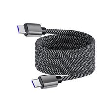 磁吸充電線 Type-C PD 快充 編織充電線 自捲收納 防纏繞 高速傳輸 耐拉耐折 充電線