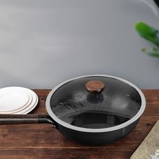 現貨一日達 老式鐵鍋 家用炒鍋 無塗層炒菜鍋 不沾鍋 無塗層鍋 電磁爐專用鐵鍋 不沾鍋炒鍋