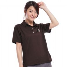 LOKI 女 vana 抗uv短袖排汗polo衫 (爪哇咖)[LO100032-1200]