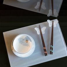 【思舫國際】高質感壓克力精品 台灣製造 蝴蝶餐墊-含磁力蝴蝶 x 2(6種顏色)