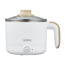 SAMPO 聲寶 KQ-CA12D 1.2L雙層防燙多功能快煮美食鍋/料理鍋/電火鍋/旅行鍋(附蒸架