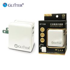 【GLITTER 宇堂科技】GT-1528 雙PD快充頭 USB充電頭 豆腐頭 3.4A