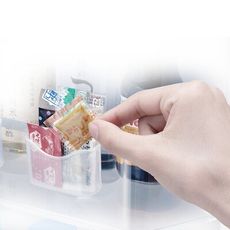 日本製造INOMATA冰箱冷藏-夾扣式迷你醬包收納架(1包2入裝)