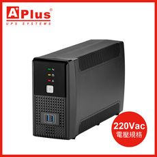 【電壓220V】特優Aplus 在線互動式UPS Plus1E-US600N(600VA/360W)