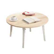 【嚴選市集】免安裝圓形輕便折疊茶几桌(直徑60CM)