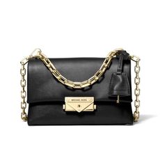 Michael Kors MK女包Cece 超小號翻蓋式鏈條皮質單肩包 32S9G0EC0L(現貨)