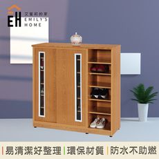 【艾蜜莉的家】3.6尺塑鋼推門開放式鞋櫃