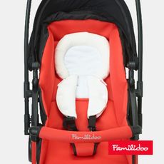 【Familidoo 法米多】護頭枕+肩帶保護套(嬰兒手推車/汽車座椅適用) 嬰兒護頸枕 肩護套