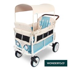 【WonderFold】VW4 福斯聯名多功能嬰兒推車 Volkswagen聯名嬰兒車 多胞胎