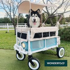 【WonderFold】VW4 福斯聯名多功能推車 中大型犬寵物推車 露營車 Volkswagen