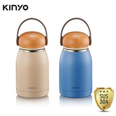 免運 KINYO 內膽304可拆式提把隨行保溫杯(320ml) KIM-31