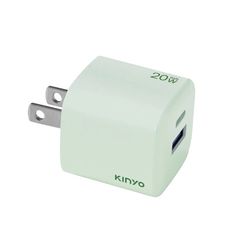 免運 KINYO 氮化鎵雙孔PD充電器20W PDCB-120 超值2入組