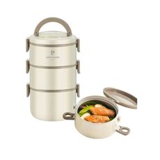 免運 皮爾卡登 304不鏽鋼內膽巴黎多功能三層便當盒2260ml PCJR-128