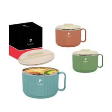 免運 皮爾卡登 304不鏽鋼內膽歐風湯碗1000ml(顏色隨機出貨) PCJR-121 超值2入組