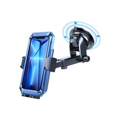免運 【Lisen】3in1手動鎖吸盤雙配件車用手機支架(適用4~7吋手機)