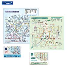 免運 【日本東麗TORAY】台北+東京捷運路網圖拭淨布