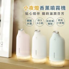 【JHOME+】暖光小夜燈香薰噴霧機(小象加濕器)