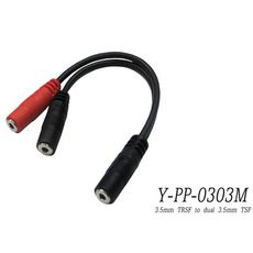 台製 Stander Y-PP-0303M 3.5mm 立體聲母頭轉 3.5mm 左右 [唐尼樂器]